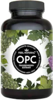 Produktbild von Bewertung Feel Natural OPC Traubenkernextrakt 240 Kapseln Höchster OPC Gehalt nach HPLC - Laborgeprüftes OPC aus französischen Weintrauben - 1000mg Extrakt mit 700mg OPC - Vegan, in Deutschland produziert
