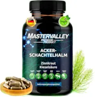 Mastervalley - Ackerschachtelhalm Extrakt | Schachtelhalm Kapseln | Silizium organisch hochdosiert | Zinnkraut | 500mg | Ohne Zusatzstoffe | 90 Kapseln | Made in Germany | Mastervalley