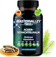 Produktbild von Mastervalley - Ackerschachtelhalm Extrakt | Schachtelhalm Kapseln | Silizium organisch hochdosiert | Zinnkraut | 500mg | Ohne Zusatzstoffe | 90 Kapseln | Made in Germany | Mastervalley