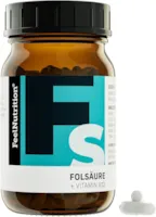 Produktbild von Bewertung FeelNutrition Folsäure+Vitamin B12 Aktiv IM GLAS, OHNE WEICHMACHER - 800µg Folat als 5-MTHF Quatrefolic® und 140µg Vitamin B12 als Methylcobalamin - OHNE Magnesiumstearat - vegan & hochdosiert - 120 Kapseln