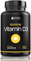 OUZIGRT Vitamin D3 20.000 i.e Depot - 20 Tagesdosis 1000 ie pro Tag - Vitamin D 3 20000 Hochdosiert - Sonnenvitamin Cholecalciferol Kapseln - Vegetarisch Lanolin - 6,5 Jahresvorrat