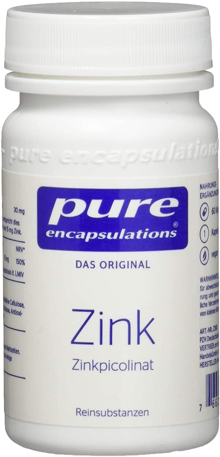 Produktbild von Bewertung Pure Encapsulations Zink (Zinkpicolinat) 60 Kapseln
