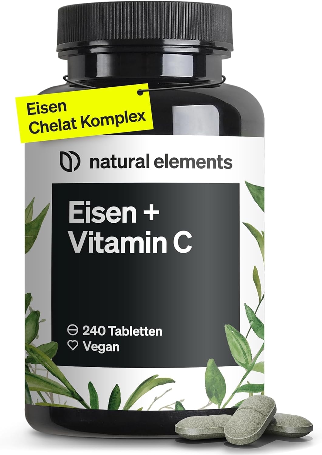 Produktbild von Bewertung natural elements Eisen mit natürlichem Vitamin C