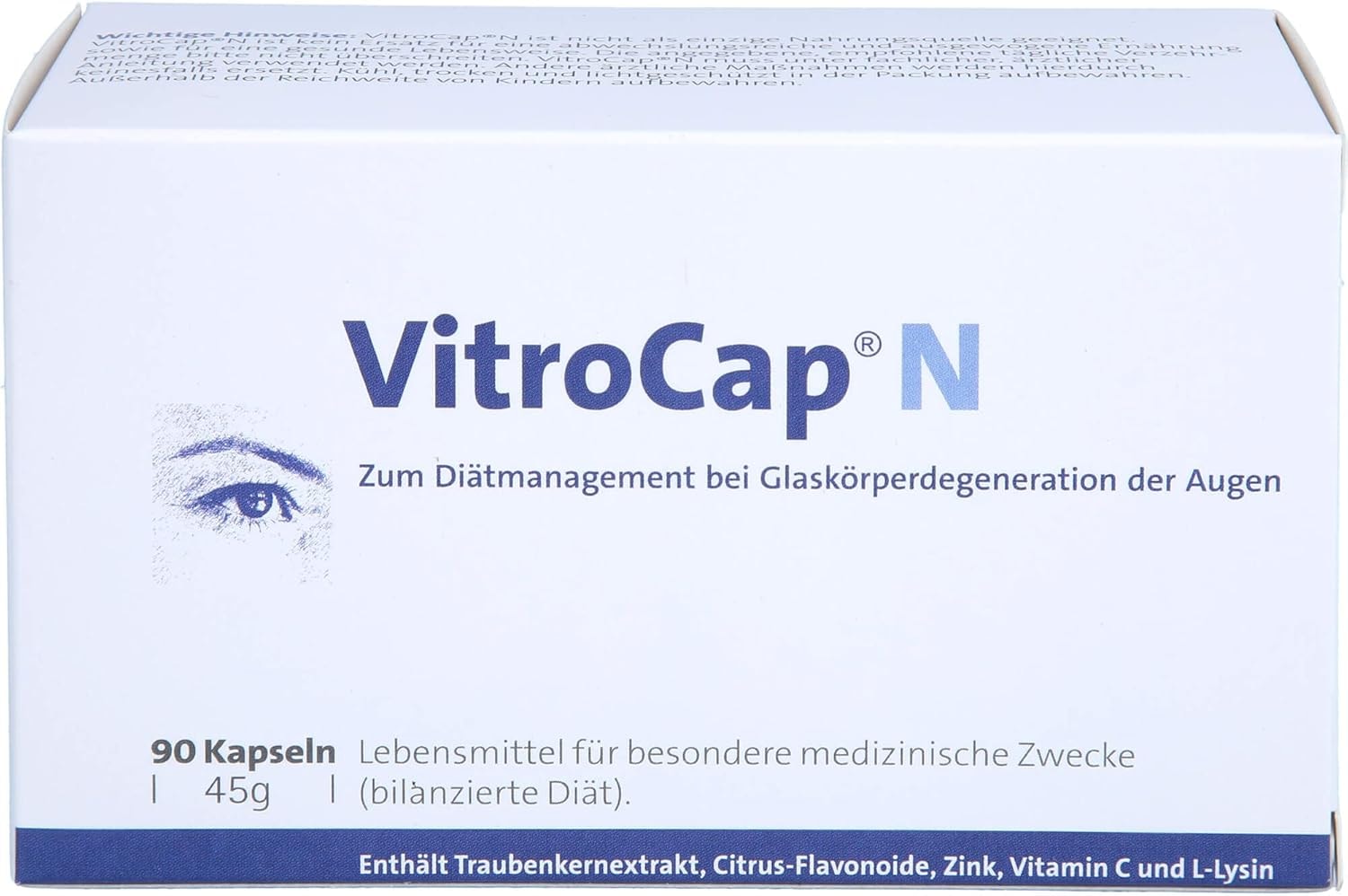 Produktbild von VitroCap N Kapseln gegen Glaskörperdegeneration der Augen