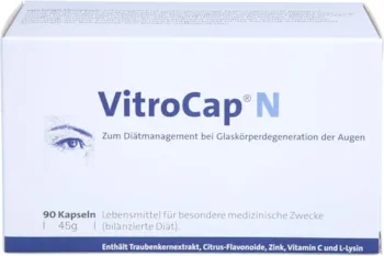 Produktbild von VitroCap N Kapseln gegen Glaskörperdegeneration der Augen