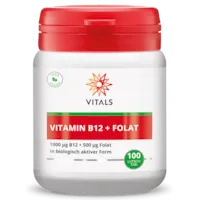 Produktbild von Bewertung VITALS VITAMIN B12 und FOLAT Lutschtabletten Vitamin B12 FOLAT Quatrefolic® optimale Bioverfügbarkeit Zellteilung Blutbildung Homocystein-Stoffwechsel Immunsystem Müdigkeit Artikelnummer V3303