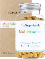 TheOrganical natürliche Multivitamin Kapseln Alle Vitamine von A-Z und Mineralstoffe Nur eine Kapsel pro Tag Hergestellt in Hamburg