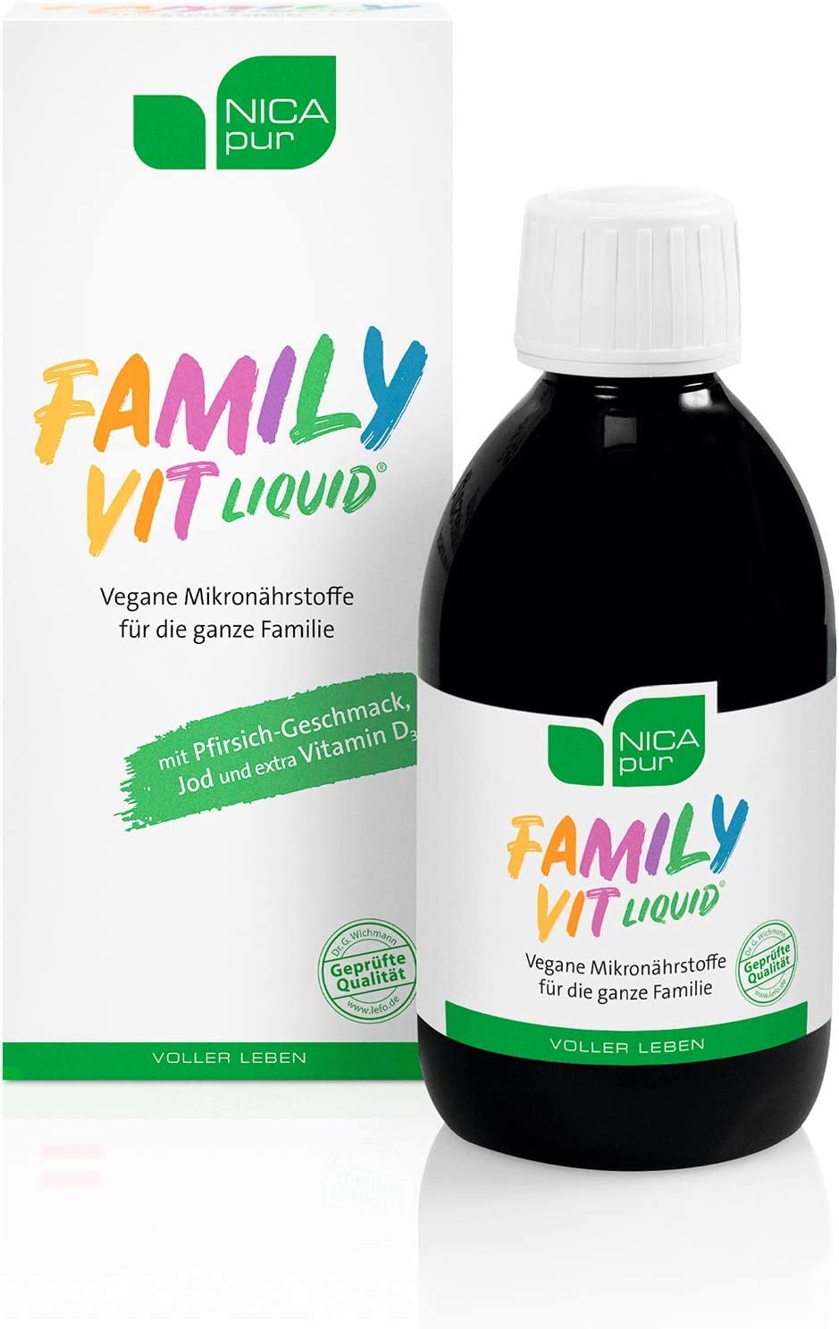 Produktbild von NICApur Multivitamin FamilyVit liquid® für Kinder & Erwachsene ohne Zucker - hergestellt in Österreich