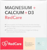 Produktbild von RedCare - Magnesium Calcium D3 180 St. - Vitamin D Komplex Tabletten & Magnesium hochdosiert Kapseln, Calcium hochdosiert & Vitamin D3 hochdosiert - Magnesium Tabletten, Vitamin D hochdosiert & Kalzium