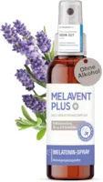 Produktbild von Bewertung Melavent PLUS Melatonin Einschlaf Spray von cellavent hochdosiert 0,5 mg Melatonin pro Tagesdosis mit Pflanzenextrakten Melavent PLUS 6 Monatsvorrat