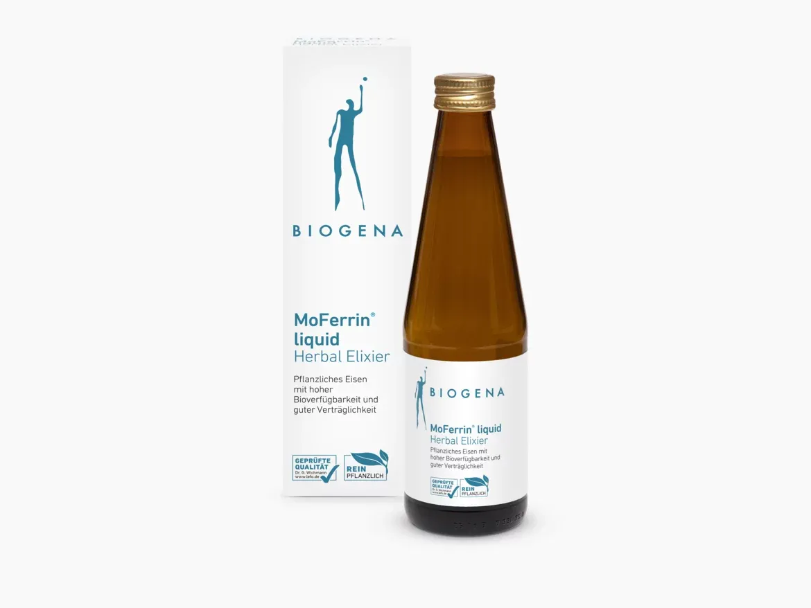 Produktbild von Bewertung BIOGENA MoFerrin liquid Herbal Elixier pflanzliches flüssiges Eisen