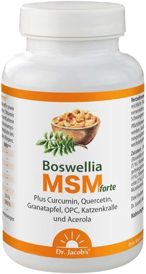 Produktbild von Bewertung Dr. Jacobs Boswellia MSM forte 90 Stück