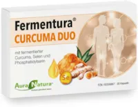 Produktbild von Bewertung Aura Natura Fermentura Curcuma Duo Fermentierte Kurkuma Kapseln Enthält Curcumin Angereichert mit Selen und Phosphatidylserin 30 Kapseln 1er Pack Vegan