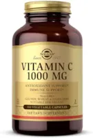 Solgar wasserlösliches Vitamin-C 1000 mg Antioxidativer Schutz Vitamin 100 Vegetarische Kapseln