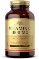 Produktbild von Solgar wasserlösliches Vitamin-C 1000 mg Antioxidativer Schutz Vitamin 100 Vegetarische Kapseln