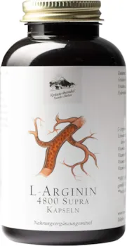 Produktbild von Bewertung Kräuterhandel Sankt Anton L-Arginin 4800 Supra Kapseln 300 Kapseln 60 mg L-Arginin Hochdosiert Arginin Base und HCL Vitamin C Deutsche Premium Qualität