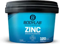 Produktbild von Bodylab24 Zinc Bisglycinate 120 Kapseln, hochdosiert 25mg Zink pro Kapsel, hohe Bioverfügbarkeit, GMO-frei hergestellt, zur Unterstützung der normalen Proteinsynthese und Funktion des Immunsystems