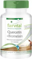 Produktbild von Bewertung fairvital Quercetin plus Bromelain 120 Tabletten Vegan Synergetische Kombination in sicherer Dosierung