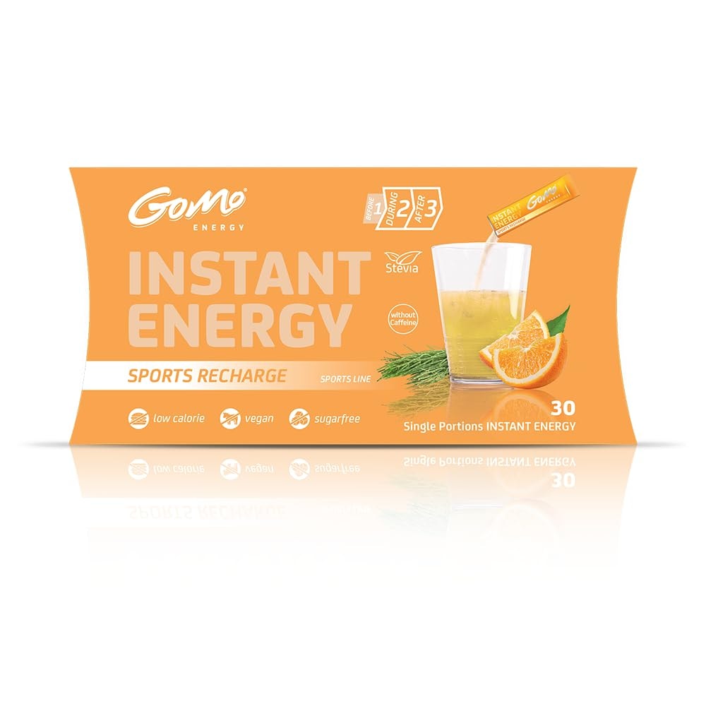 Produktbild von Bewertung GoMo SPORTS RECHARGE re-vitalisierendes Elektrolyt Vitamin Sportgetränk Vitamin D3 Vitamin K2 Ideal während & nach der Belastung Kalium Magnesium B Vitamine 30 Portionen