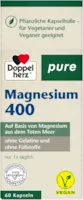 Produktbild von Doppelherz pure Magnesium 400 – Auf Basis von Magnesium aus dem toten Meer – Vegan – 60 Kapseln