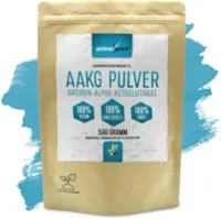 Produktbild von Bewertung aminopure AAKG Pulver Arginin Alpha Ketoglutarat 2:1 Verhältnis 100% vegan und ohne unbötige Zusatzstoffe schadstoffgeprüft im Labor 500 Gramm