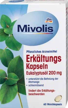 Produktbild von Bewertung Mivolis Erkältungskapseln mit Eukalyptusöl