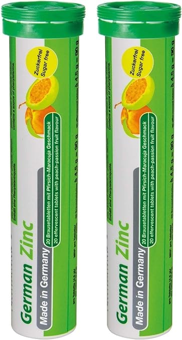 Produktbild von Bewertung T&D Zink Brausetabletten 5x20 Stk Pfirsich Maracuja Geschmack 5mg Zink