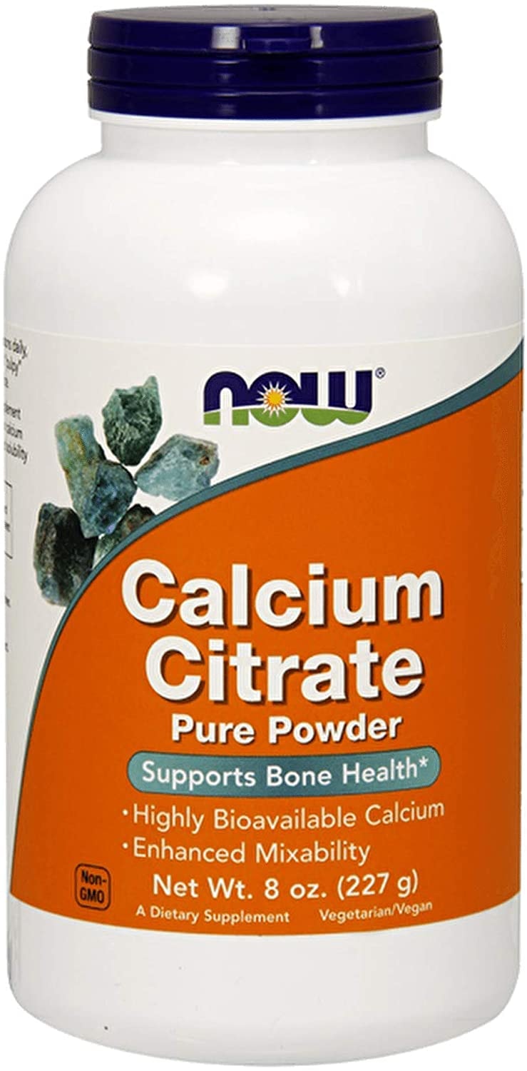Produktbild von Now Foods Calcium Citrate Pulver Mineralien Knochengesundheit 227g
