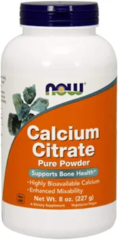 Produktbild von Now Foods Calcium Citrate Pulver Mineralien Knochengesundheit 227g