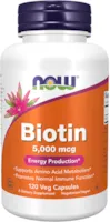 Produktbild von Now Foods Vitamin B7, Biotin, 5000 mcg, 120 Vcaps