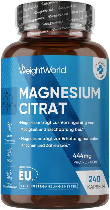Produktbild von Bewertung WeightWorld Magnesiumcitrat