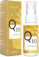 Produktbild von Vegavero Q10 Spray Vegavero Hochwertiger Markenrohstoff Q10Vital™ 50 mg Coenzym Q10 mit Vitamin B1 Ohne Zucker | Ananas-Geschmack | Vegan