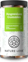 Produktbild von Bewertung NATURE LOVE Magnesiumcitrat Gummies 120 Stück ohne Zuckerzusatz 188 mg Magnesium pro Tagesdosis für Erwachsene 126 mg für Kinder alternative zu Kapseln Tabletten vegan und laborgeprüft