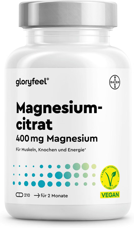 Produktbild von Bewertung GloryFeel Magnesiumcitrat