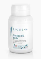 Produktbild von Bewertung BIOGENA Ginkgo 80 forte pflanzlich mit natürlichem hochwertigem Ginkgo-Extrakt in geprüfter schadstofffreier Qualität