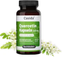 Produktbild von Bewertung Casida Quercetin hochdosiert mit 500 mg je Kapsel gewonnen aus Japanischen Schnurrbaum-Blütenextrakt 90 Kapseln