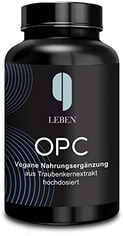 Produktbild von Bewertung 9 Leben OPC Traubenkernextrakt 180 Kapseln hochdosiert nach HPLC Laborgeprüftes OPC 1200mg Extrakt mit 820mg OPC Tagesdosis vegan pur bio made in D.