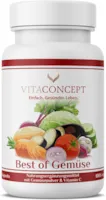 Produktbild von VITACONCEPT BEST OF GEMÜSE Multivitamin 100 Kapseln hochdosierte Vitamine, Enzyme & Pflanzenstoffe I made in Germany I VITACONCEPT