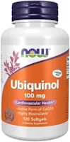 Produktbild von Now Foods Ubiquinol, 100mg, 120 Weichkapseln, Laborgeprüft, Coenzym Q10, Glutenfrei, Sojafrei, Ohne Gentechnik