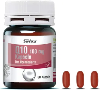 Ascopharm - Sovita Q10 100 mg Kapseln, Coenzym Q10, Q10 Kapseln hochdosiert, 60 Kapseln