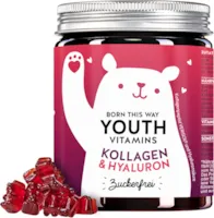 Produktbild von Bears with Benefits - Kollagen & Hyaluron Gummibären zuckerfrei - Hochkonzentrierter Anti Aging Komplex mit Kollagen, Hyaluron, Coenzym Q10, Antioxidantien (90St)