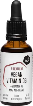 Produktbild von nu3 Hochwertige Vitamin D3 K2 Tropfen Premium Qualität D3 Vitamin als Vorrat mit MCT aus Kokosöl für eine schnellere Aufnahme hochdosiertes Vitamin D3 Tropfen, Vitamin D hochdosiert 500 IE