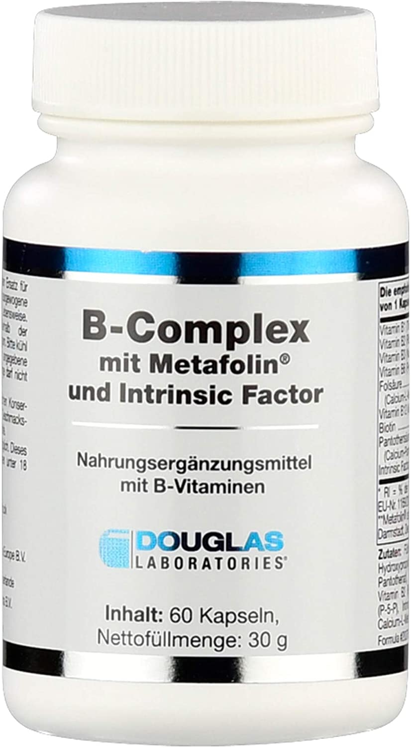 Produktbild von Douglas Laboratories - B-Komplex mit Metafolin - Zur Unterstützung der Blutzellen, Hormone und des Nervensystems - 60 Kapseln