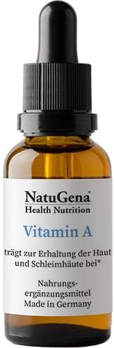 Produktbild von Bewertung NatuGena Vitamin A Augenvitamin fördert den Erhalt der Sehkraft sowie der Haut und Schleimhäute 450 Tropfen 15ml