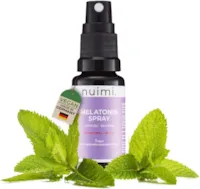 Produktbild von Bewertung nuimi Melatonin Spray KURZES MHD doppelt so stark wie vergleichbare Produkte klinisch wissenschaftlich bewiesen angenehmer Geschmack 110 Tage Vorrat hohe Bioverfügbarkeit vegan