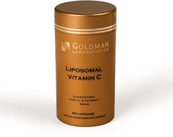 Goldman laboratories VITAMIN C LIPOSOMAL 500mg - Leistungsstarke Dosis Vitamin C I Eingekapselt für maximale Bioverfügbarkeit I 100% Non-GMO und vegan I Nahrungsergänzungsmittel - 60 Kapseln Vegan