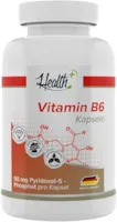Produktbild von Zec+ Nutrition Health+ Vitamin B6 - 120 Kapseln mit 50mg P-5-P pro Kapsel, aktive Form von B6, für den Eiweißstoffwechsel und die Regulierung der Hormontätigkeit, Made in Germany