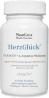 Produktbild von Bewertung NatuGena HerzGlück OLEACTIV L-Arginin Weißdorn Vitamin B6 B9 B12 120 Kapseln HPMC 30-Tage-Packung