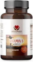 OPTI HUMANUS Vitamin B Komplex Hochdosiert, Bioaktive B Vitamine mit Co Faktoren, Höchst Bioverfügbar. Vitamin B1 B2 B3 B5 B6 B7 ( Biotin )B12,120 Kapseln, 4 Monats-Kur, Ohne künstliche Zusatzstoffe