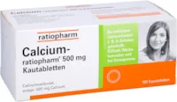 Produktbild von Ratiopharm - Calcium-ratiopharm 500mg Kautabletten, 100 St